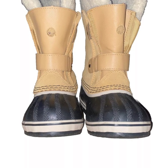 Sorel Kids Boots Size 11 Waterproof 1964 PAC Strap closure Suede Snow Rain - Picture 3 of 10